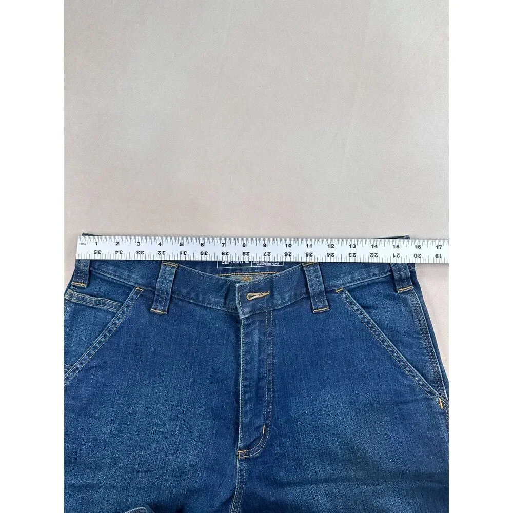 Carhartt Jeans Mens 32x34 Rugged Flex Relaxed Fit Utility Work Denim NWT BD2808